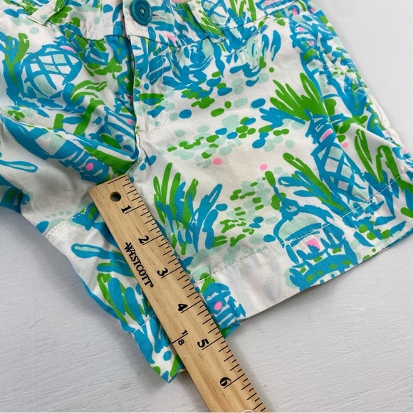Lilly Pulitzer Women’s Colorful Tropical Beachy Printed Shorts Sz 0 - Picture 9 of 12